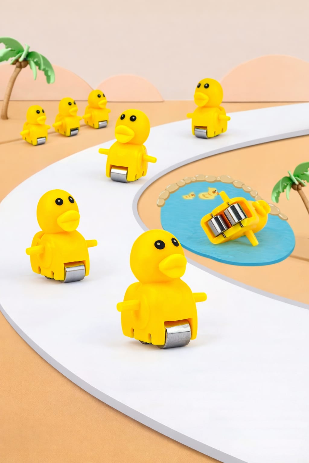 Small duck stair climbing musical toy for kids