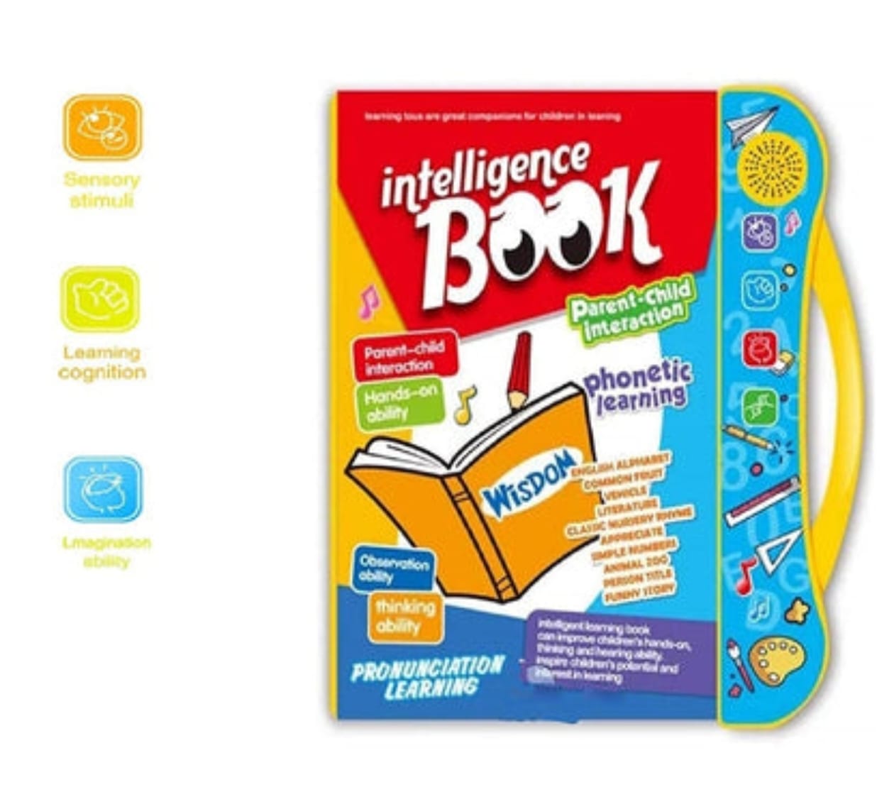 Intelligence talking learning book for kids musical educational book age 2 years