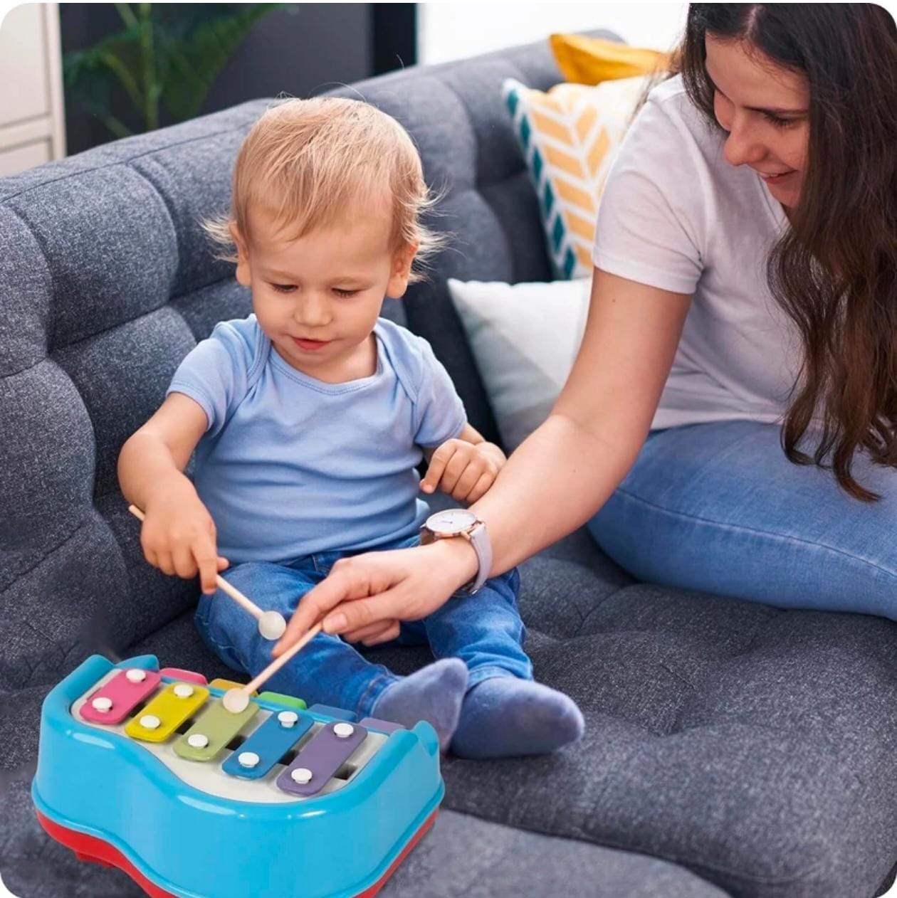 2 in 1 xylophone and piano musical toy for kids learning and fun