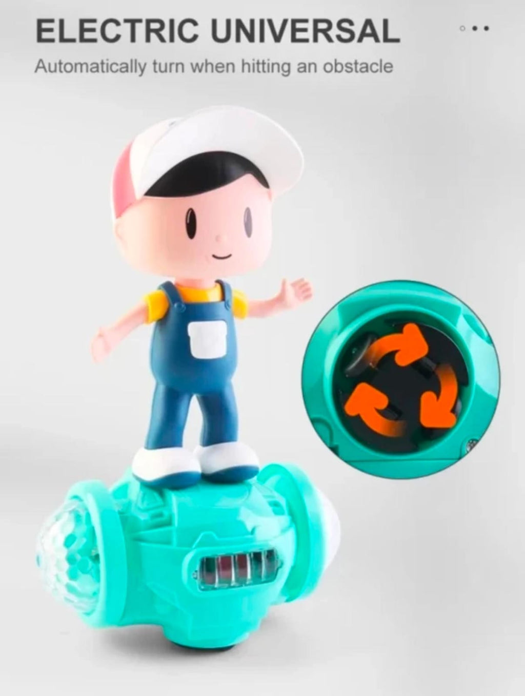 Musical dancing boy toy with lights and movement for kids