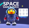 Musical dancing duck astronaut toy for kids with lights and music