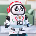 Musical dancing panda astronaut toy with lights and music for kids