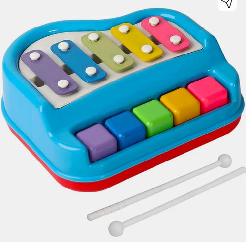 2 in 1 xylophone and piano musical toy for kids learning and fun